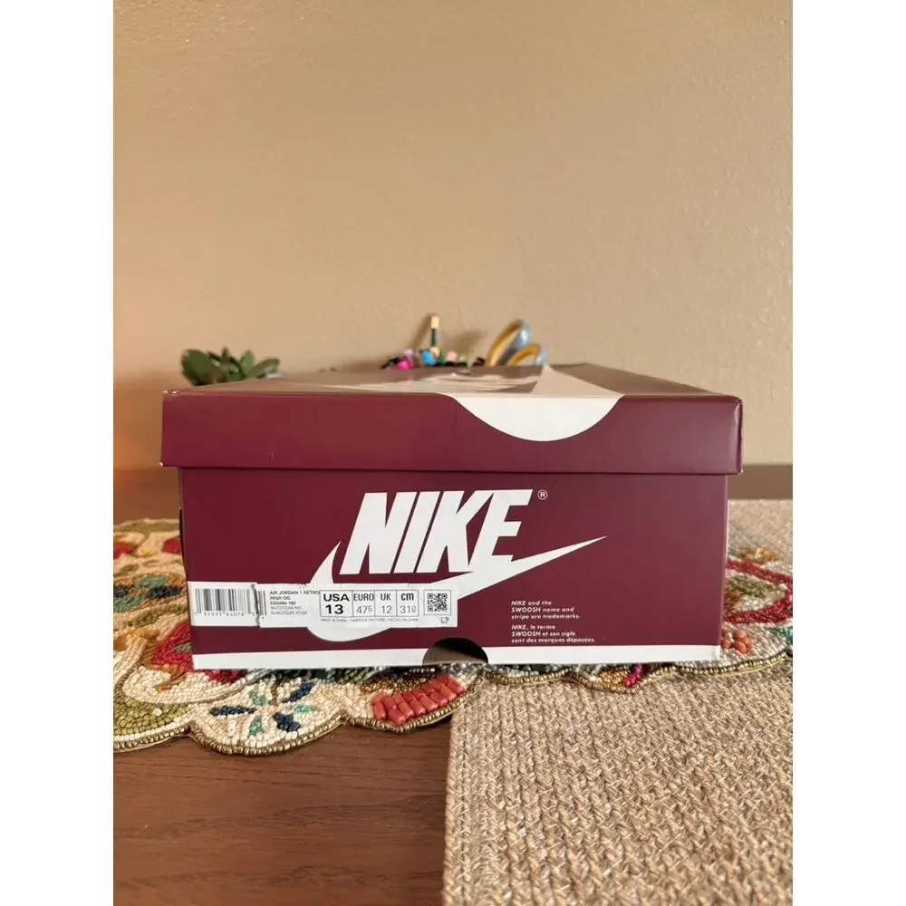 Jordan 1 Retro High OG White Artisanal Team Red Varsity Chicago DZ5485 160